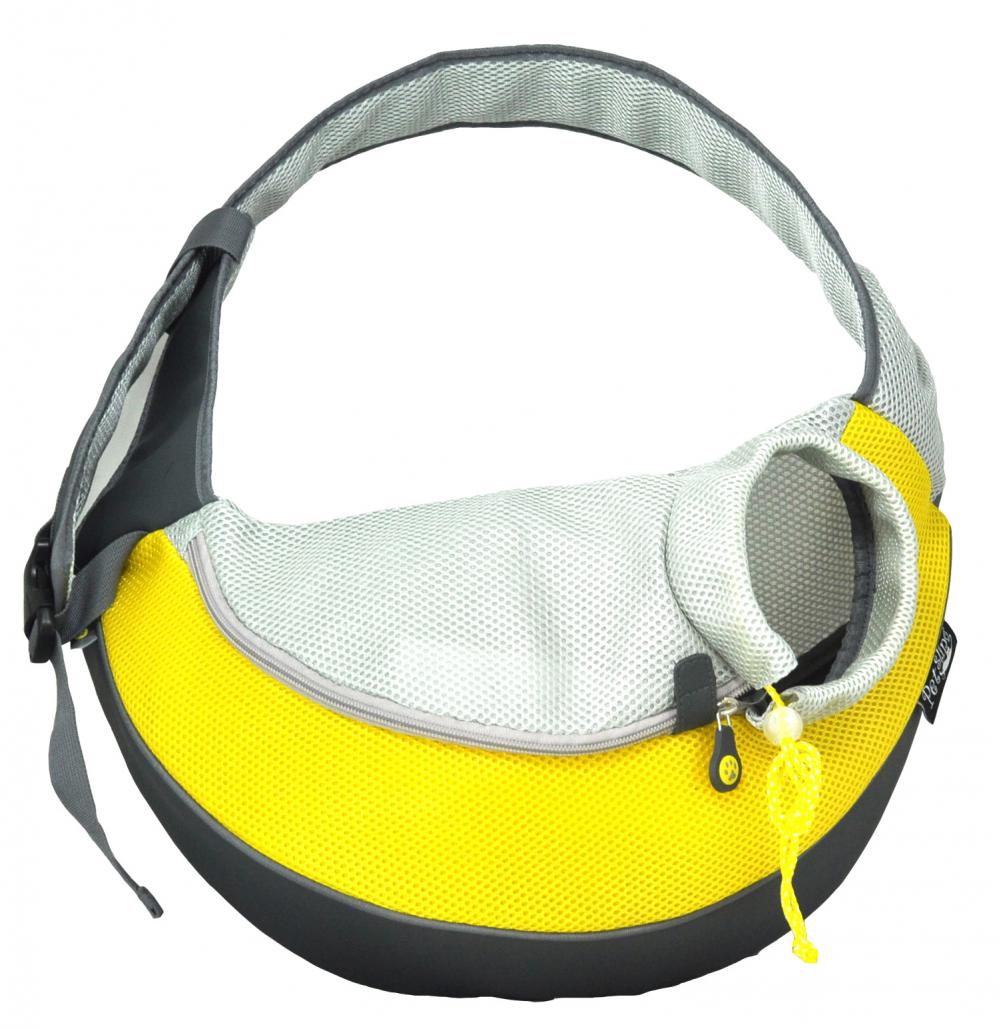 Jaune Large PVC et Mesh Pet Sling