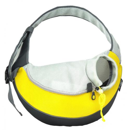 Yellow Large PVC and Mesh Pet Sling