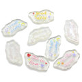 Gemengde Transparant Clear Goede Nacht Horen Ster Brief Wolken Plat Hars Kralen Decoratie Charms Kinderen Sieraden Ornament