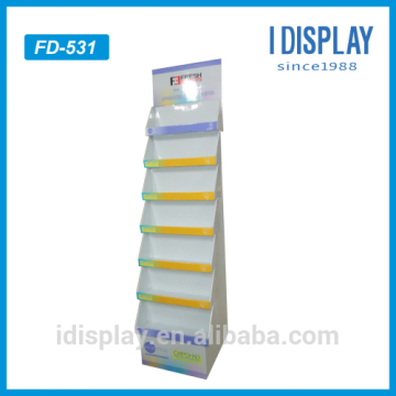 Manufacturer 4C printing potato chips cardboard display rack