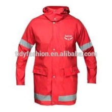Adult Reflective PU Raincoat