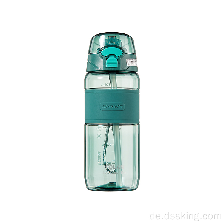 2022 Neues Desing 630 ml/780 ml Flaschensport und BPA -freie Wasserflasche mit Stroh