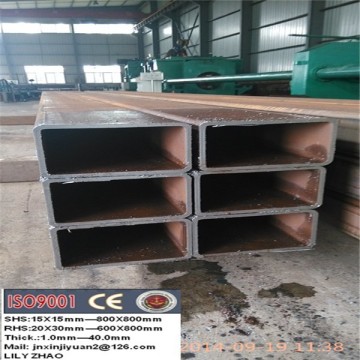 Weight ms hollow section square steel tube