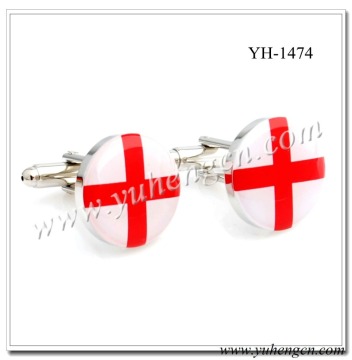 YH-1474 Novelty Switzerland Flag Cufflinks