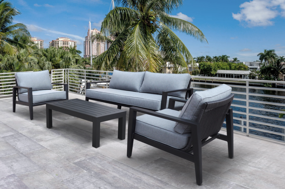 Patio Outdoor Furniture Wicker Sofa