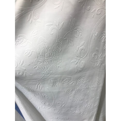 White 3D Embossing Microfiber Fabrics