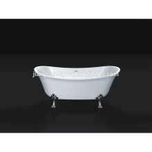 traditional classic double slipper bath tub acrylic bath