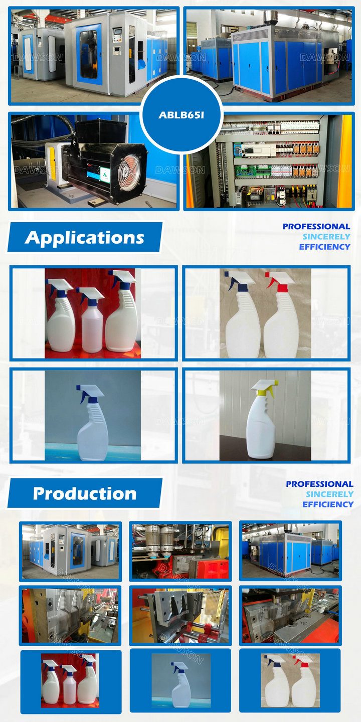 Detergent Bottle Automatic Extrusion Blow Molding Machine HDPE PP