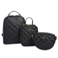 Lamp Leather Weave Grid Bag Black Mini Bag