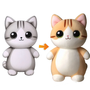 Fashionable Children's Customized Soft Stuffed Kawaii Cat Dolls