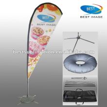 flying advertising teardrop flag banner