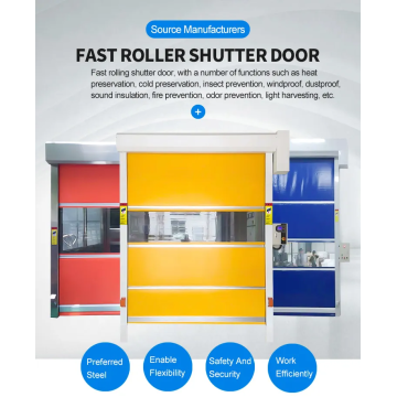 Rapid rolling shutter door PVC curtain door