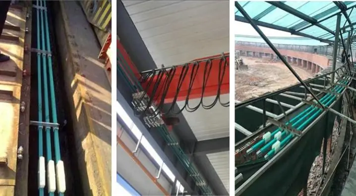 Insulated Aluminum Conductor Busbar with Current Collectors for Crane