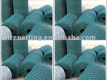 pvc coated hex. wire mesh