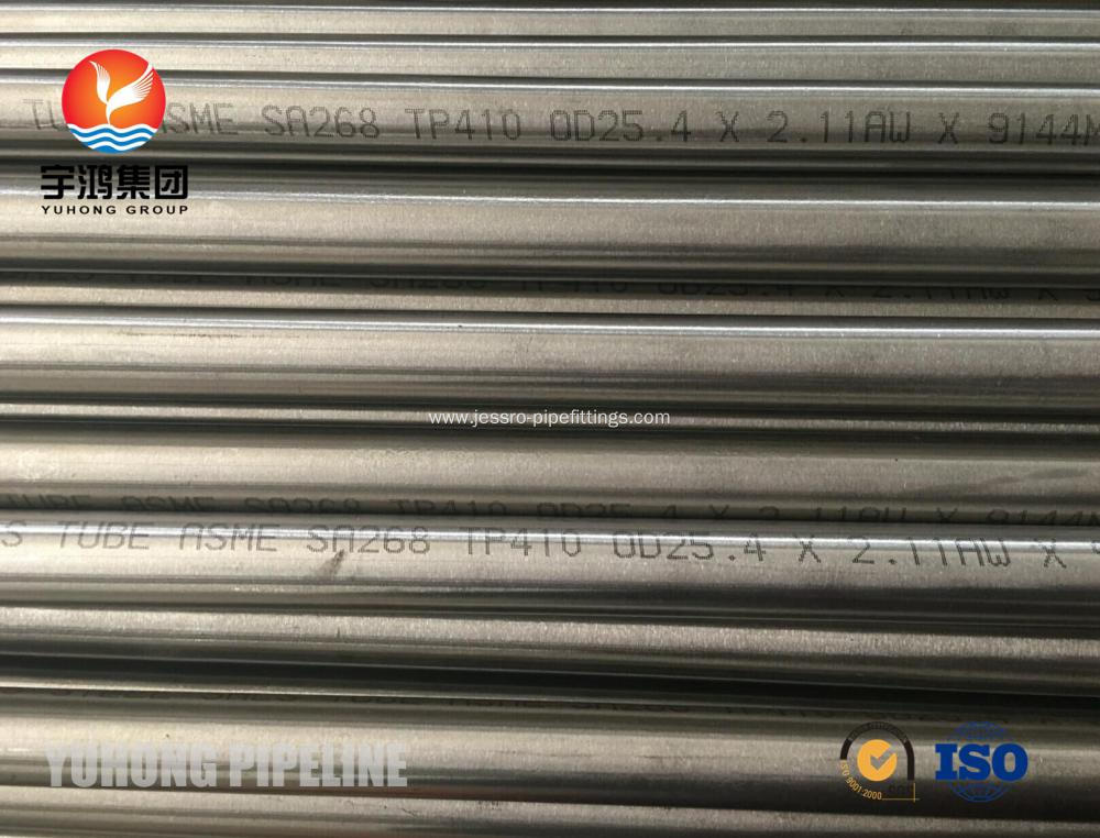 TP410 ASTM A268 Stainless Steel Seamless Tube