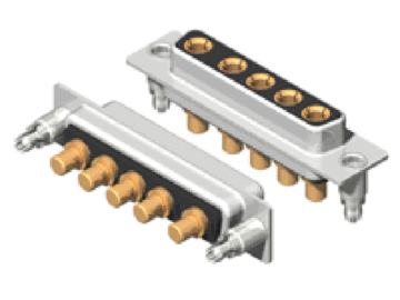 5W5 D-Sub Mixed Contact Female Vertical Mount