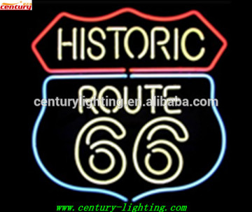 historic route 66 neon sign