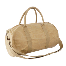 Custom Single Shoulder Kraft Paper Travel Bag with Duffle and Rolling Features