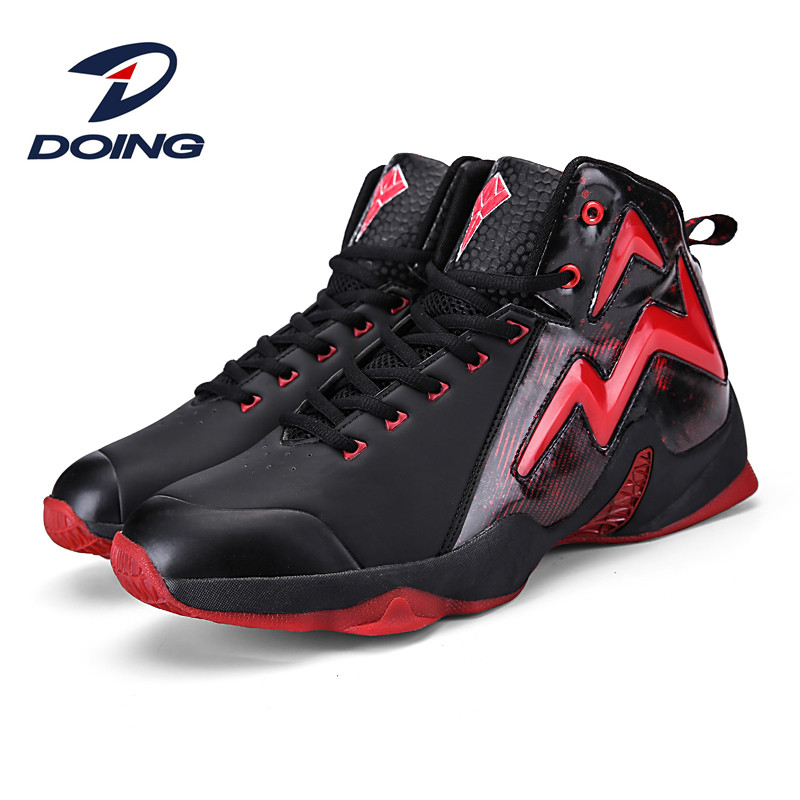 2018 new design custom breathable men high-top basketball sport shoes