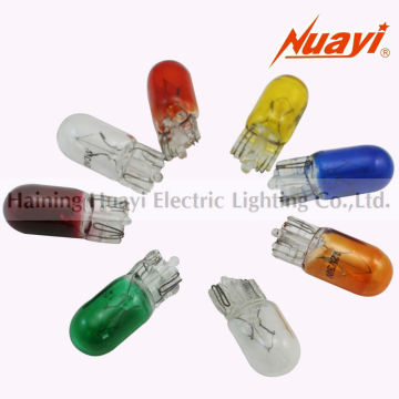 Automobile instrument bulb T10, colorful indicator light lamp 12V5W