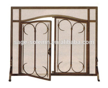 Wrought Iron Hand Forged Fireplace Screen