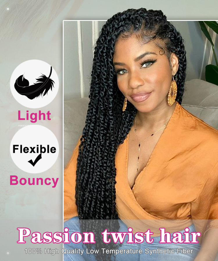 Best Sale Ombre Hair Wigs 14Inch 18Inch Spring Pre Twisted Passion Twist Crochet Hair Green Water Wave