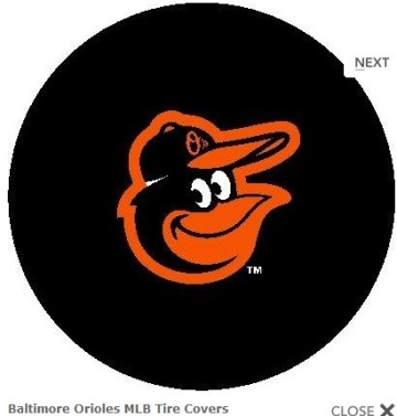 Baltimore Orioles Tire Covers