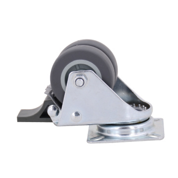 Double Wheel 2 inch TPR Caster Wheels