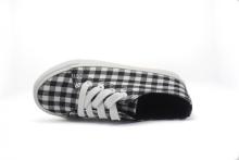 Plaid Slip-on Sneaker On White Sole Shoes
