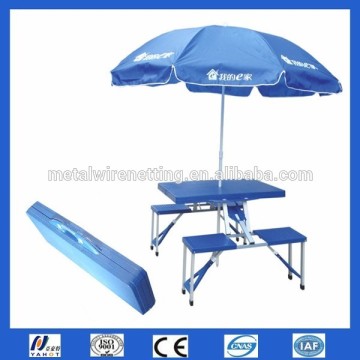 Aluminum Folding Pinic Table With Umbrella