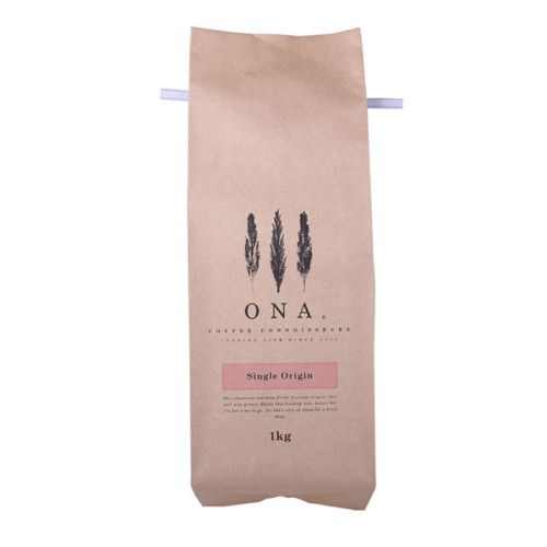 Ympäristöystävällinen Side Gusset Kraft Paper Coffee Pouch