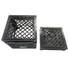 16 Quart Square Folding Collapsible Milk Crate