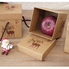 Weihnachts -Apple -Verpackungs -Geschenkbox mit Seilgriff