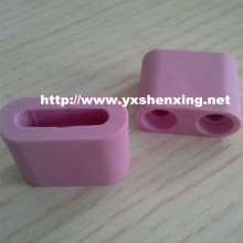 High Temperature Resistance Insulating Pink 95% Alumina Ceramic Female End Bead