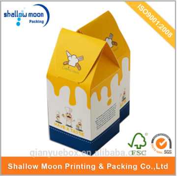 customized house shaped greaseproof snack packing box snack box