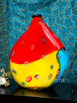 Hand Blown Murano Glass Vase