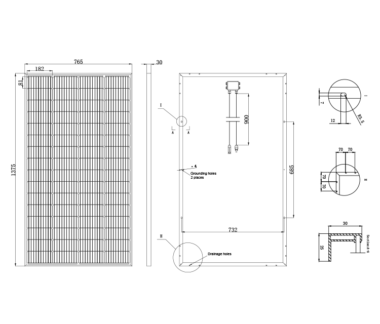 182mm 200w Customized Solar Panel