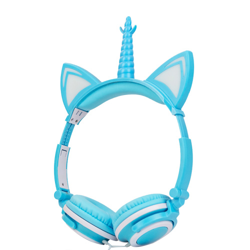 Auriculares de unicornio con estilo para niños, niñas, regalo de Navidad