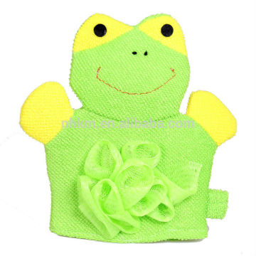 Mommys Helper Kids Bath Mitt with Loofa Sponge Wash Mitt