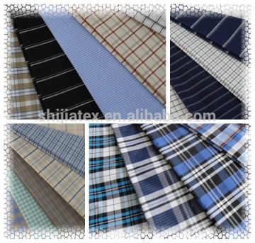Poly cotton no shining yarn dyed woven fabric