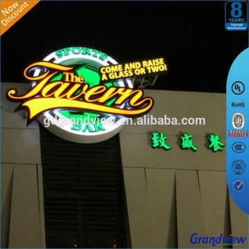 Electronic LED light channel letter signs for business