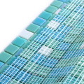 Iridescent Mosaic Mixed Color Backsplash Pool Tiles