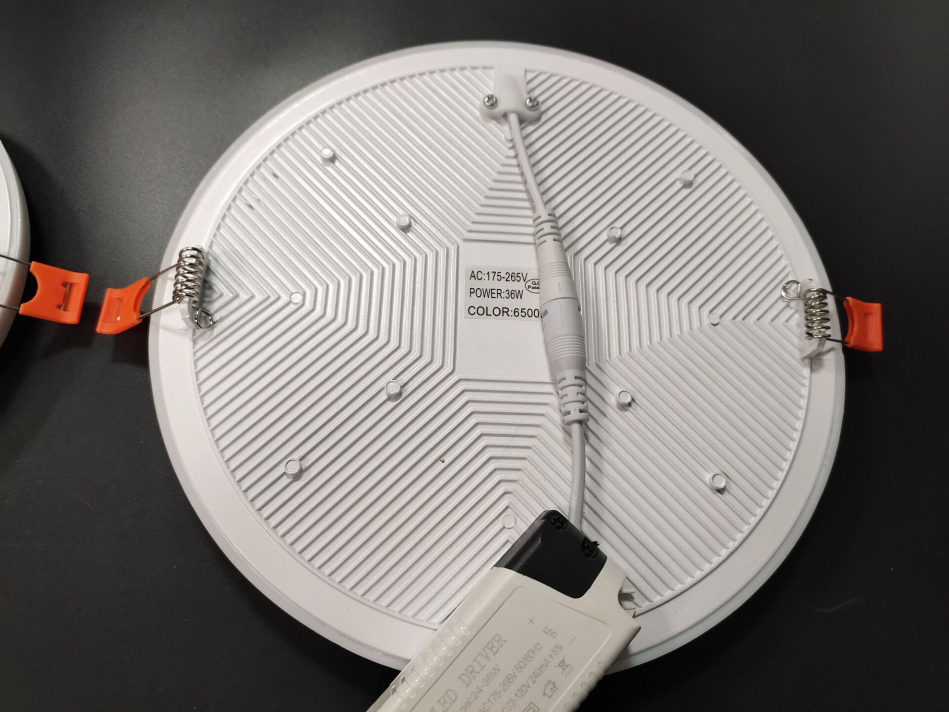 constant current 18w 120mm round frameless led panel light with spring clip