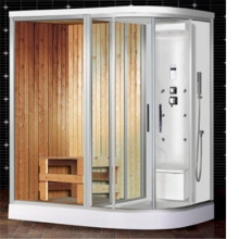 finland wood room fiberglass shower cabin sauna shower combination