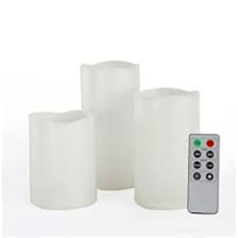 Timer outdoor flameless LED candle set