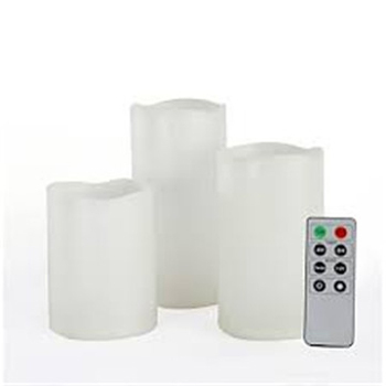 Timer outdoor flameless LED candle set
