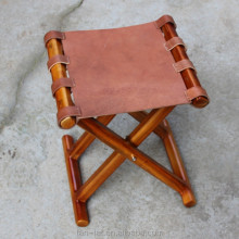 Folding Square Wood Leather Chair for Directors and Actors