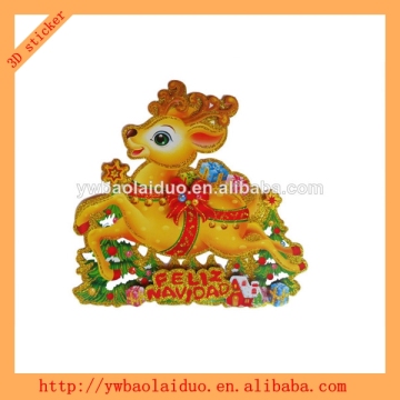 3D holiday christmas personalized ornaments sticker