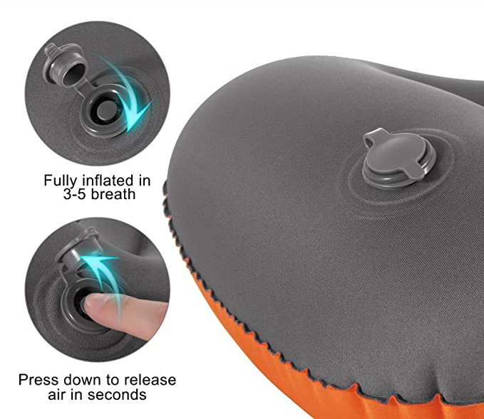 Kompressible aufblasbare Kissen Compressible Inflatable Pillow