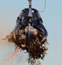 Hydraulic Orange Peel Grabs For Loading / Unloading Steel Scraps